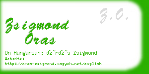 zsigmond oras business card